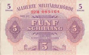 5 Schilling p105 Alliierte Militärbehörde